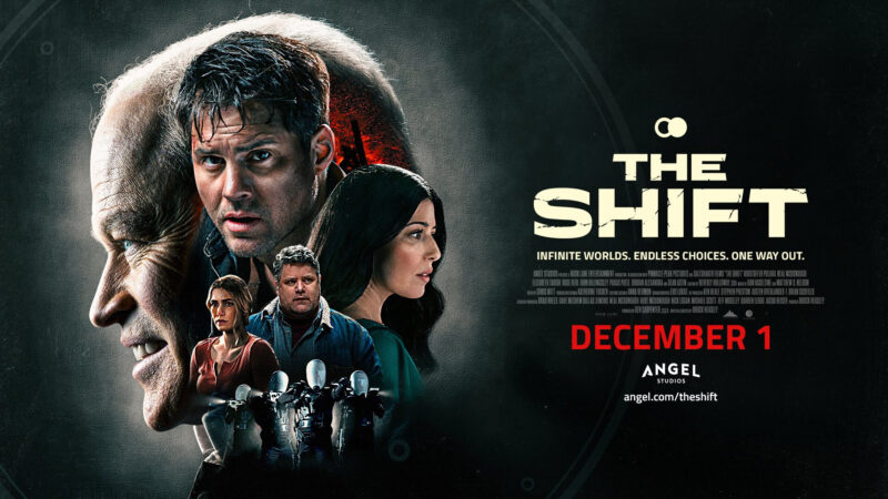 Movie poster for The Shift featuring multiple characters and a release date of December 1.
