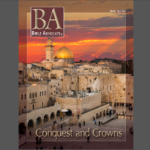 Audio BA Cover of Bible Advocate magazine, March-April 2024, featuring Jerusalem at sunset with Conquest and Crowns.