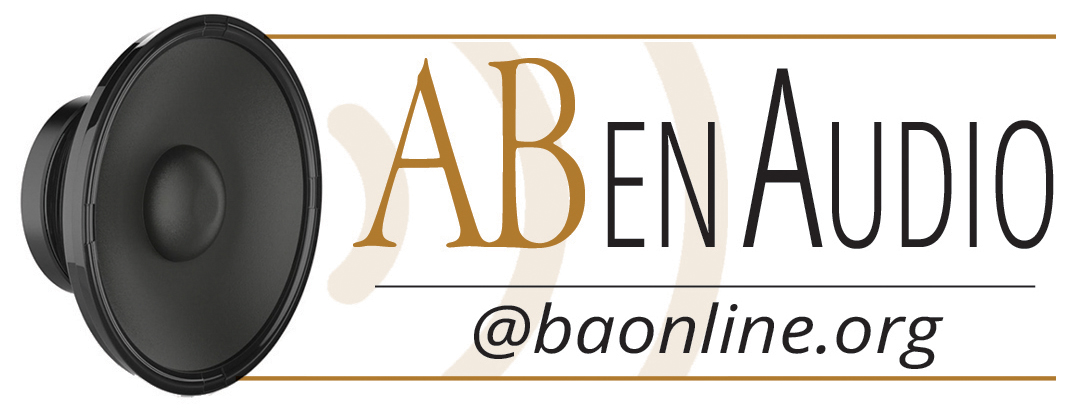 ABen Audio logo with speaker graphic and website URL baonline.org.
