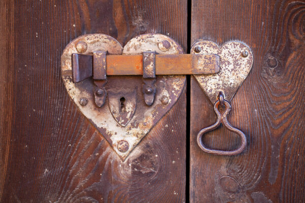 heart shaped door lock